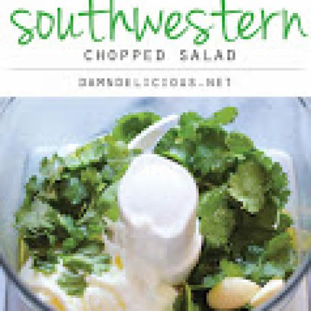 Southwestern Chopped Salad with Cilantro Lime Dressing